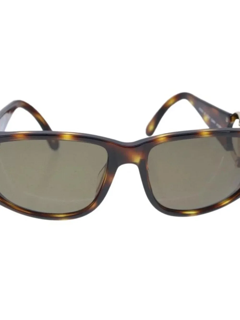 CHANEL Sunglasses plastic Brown CC Auth ki5159V